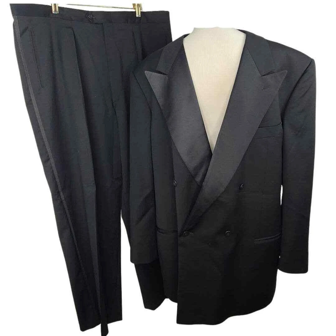 Emporio Armani single-breasted virgin wool suit - Neutrals