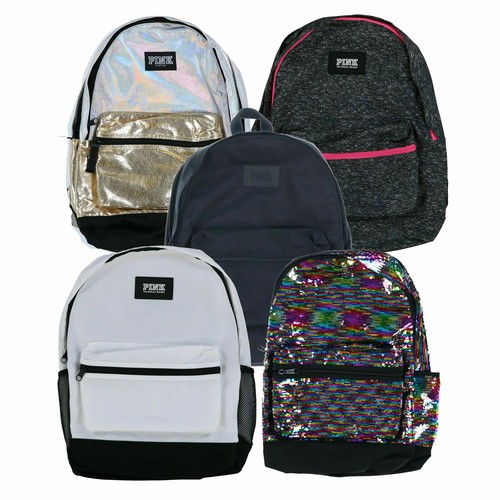 Pink Backpack Campus Bookbag School Bag 