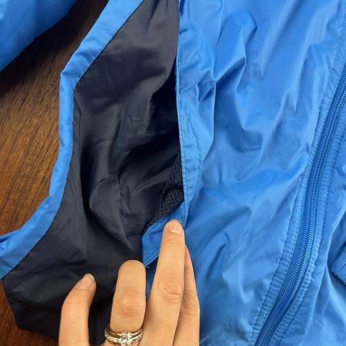 Columbia Windbreaker Full Zip Jacket Hoodie Youth Size Medium 10-12 Blue Boys - Picture 3 of 6