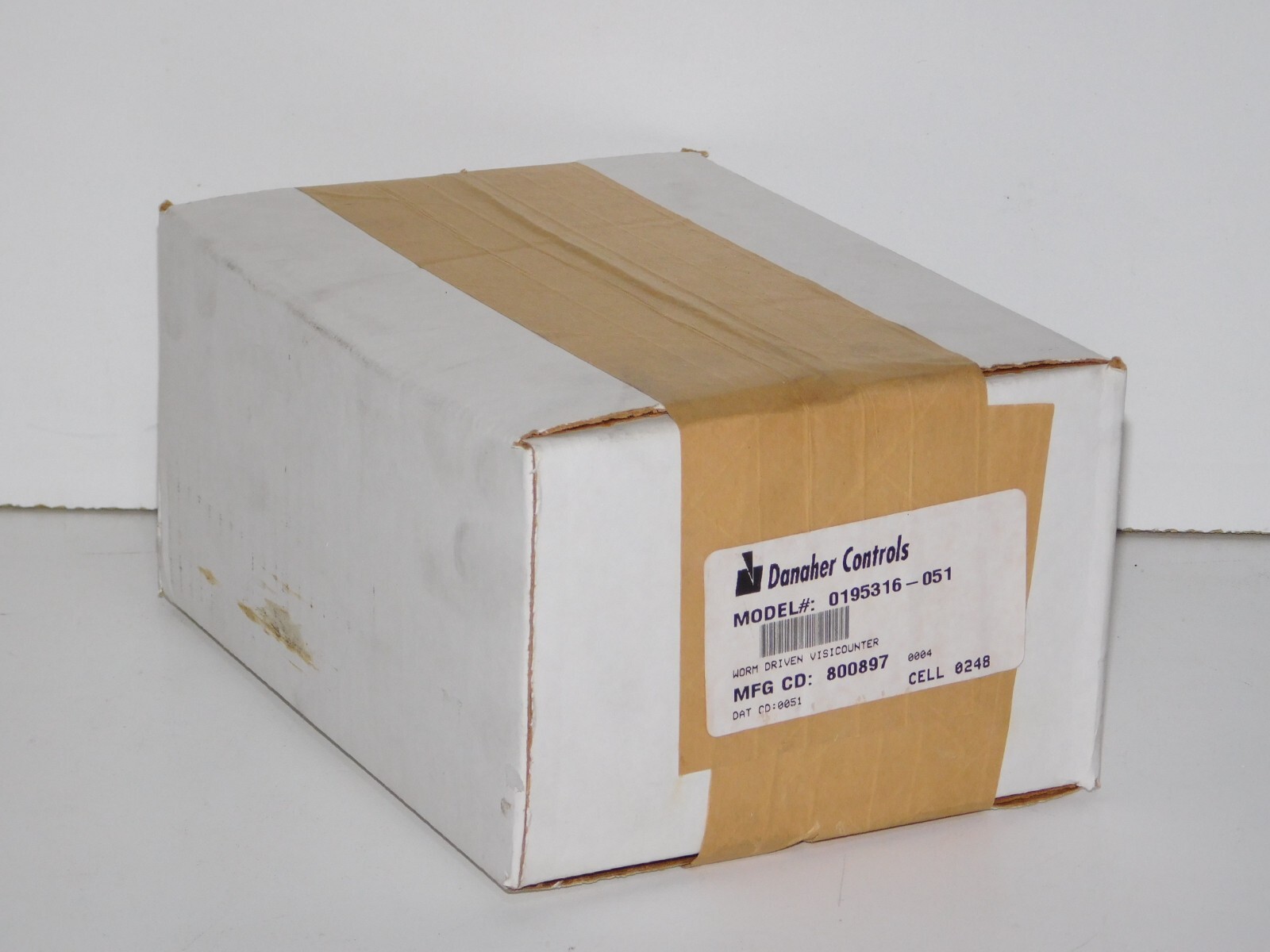 New Danaher Controls 0195316-051 Worm Driven Visicounter Mechanical Counter Unit