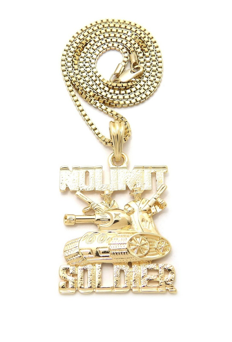 Hip Hop No Limit Soldier Military Tank Pendant 24
