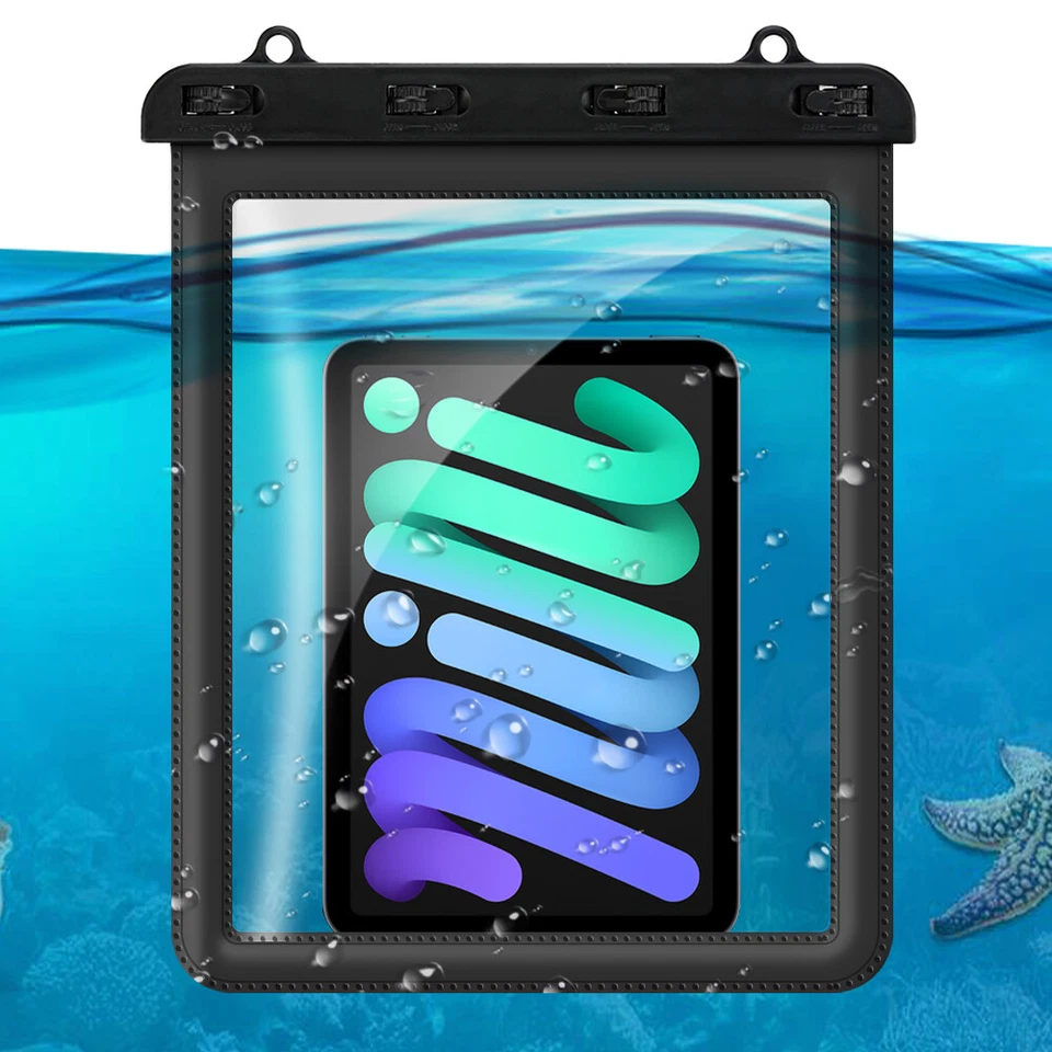 Funda impermeable universal para tablet de 9,7-11 pulgadas bolsa seca para Apple iPad Samsung Foto 2 de 4