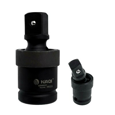 HUAQI 1'' 1/2'' Vierkant Universalgelenk drehbar 360° Steckschlüssel Schlagschrauber Adapter UK