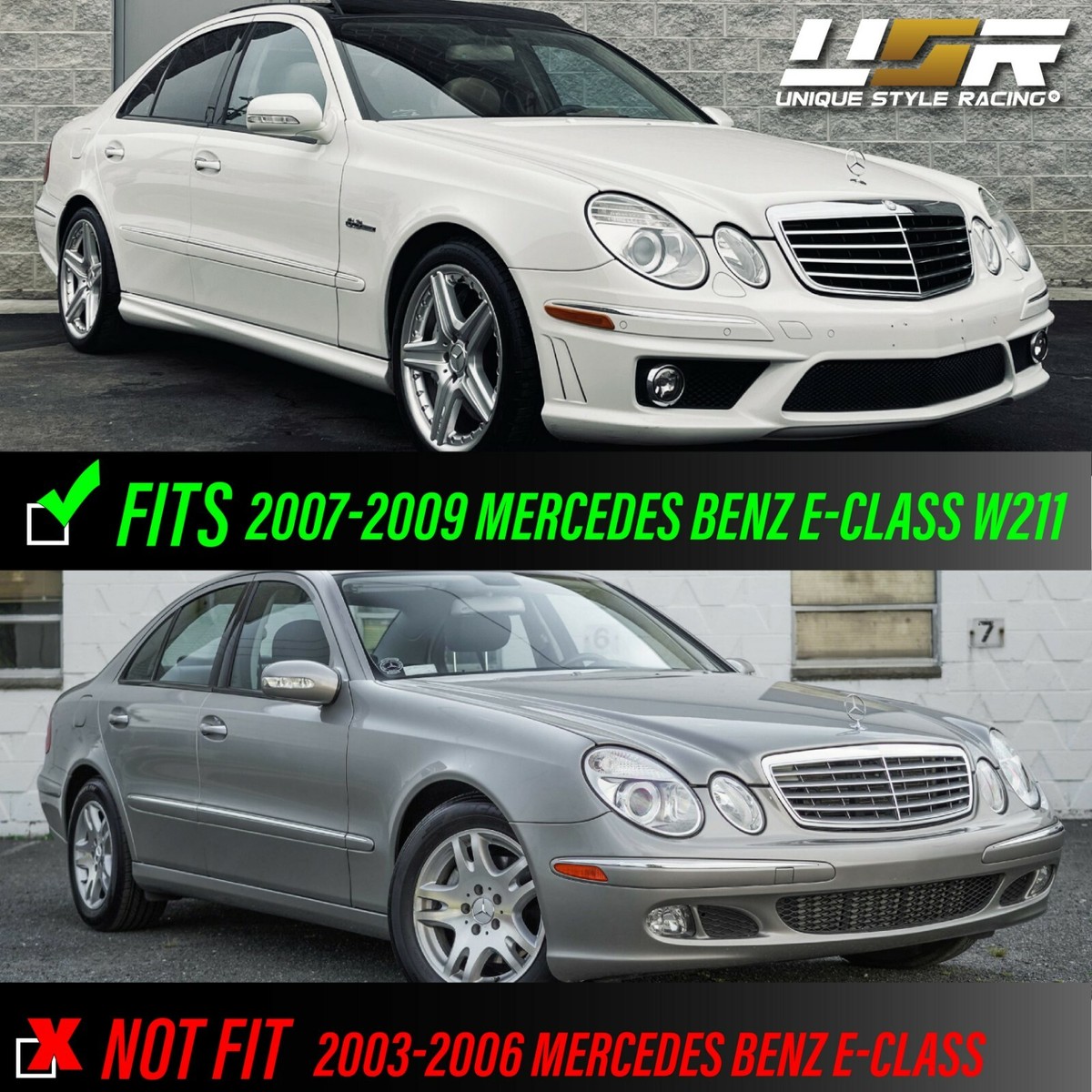 Euro Clear Bumper Side Marker Lights For 2007-2009 Mercedes Benz