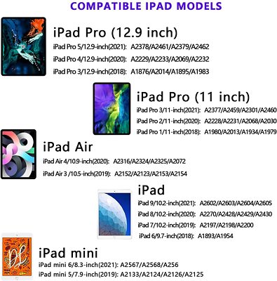 Per iPad Pencil con Palm Rejection, penna stilo per Apple Pencil 2 1 iPad Pen Pro 11 12.9 2018 - 2022 Mini 6 per mate Apple  7