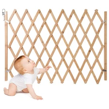 Folding Pet Dog Gate Safety Dog Fence Isolation Accordion Gates Expandable