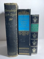 Worn Vintage Black Decorative Hardcover Books