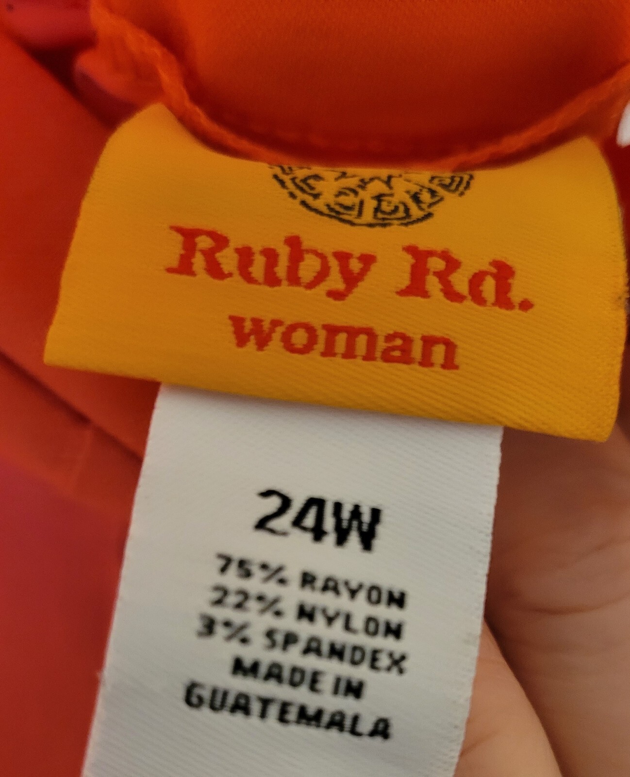 Ruby Rd 24W Capri Pants Solid Orange - image 3