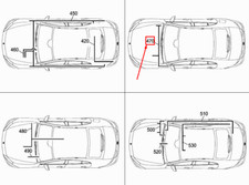 MERCEDES-BENZ CLS C257 STARTER GENERATOR WIRING HARNESS A2135408873