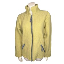 Ibex Zip Up Boiled Wool Sweater Jacket