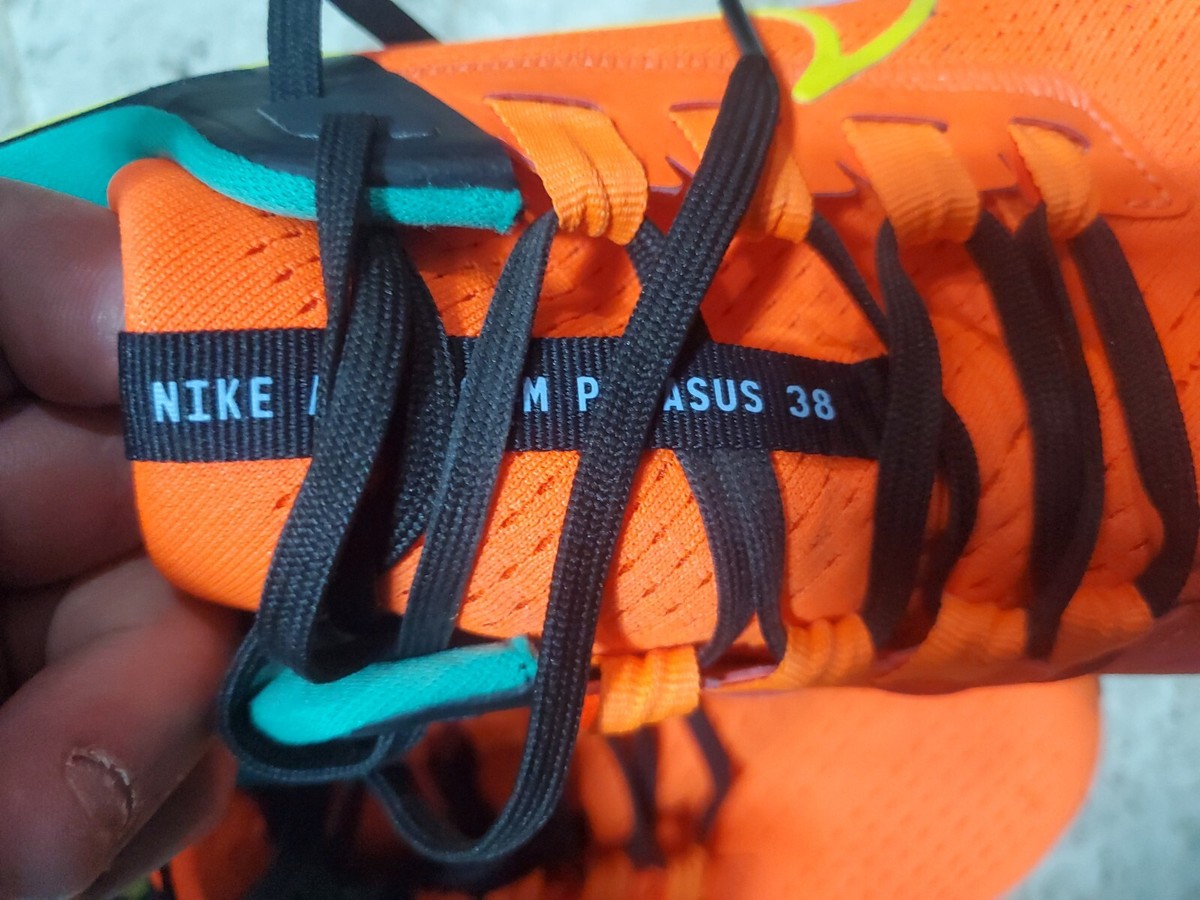 Nike Air Zoom Pegasus 38 Men\'s Size 6 Running DM9052 800 Hyper Crimson Yellow Nike Running Shoe Air Zoom Pegasus 38 Ekiden - University  main image 4