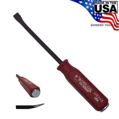 Wilde 8'' Hard Cap Pry Bar Hammer Strike Handle Made in USA HPB8-4
