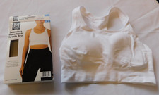 Member's Mark Seamless Racerback Sports Bra Women's Ladies Size L White NWT