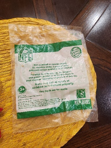 NFL Burger King Mini Jersey #80 Houston Texans W/ Suction Cup Hanger Stand