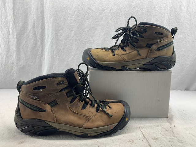 keen men's detroit mid waterproof steel toe work boots