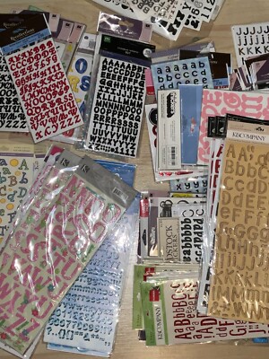 REDUCED! Alphabet Letters Stickers Scrapbook U CHOOSE U PICK Card Making