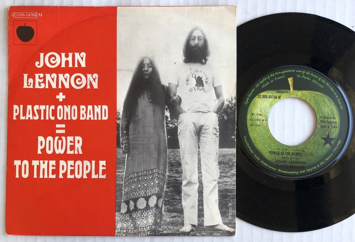 JOHN LENNON & PLASTIC ONO BAND Power To The People 1971 FRANCE 7