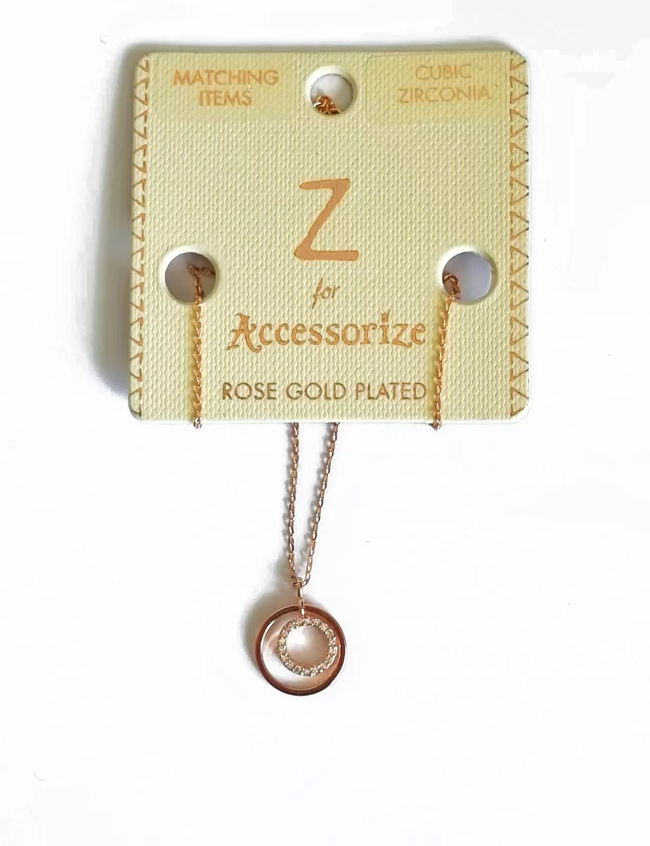 Z for accessorize deals rose gold plated
