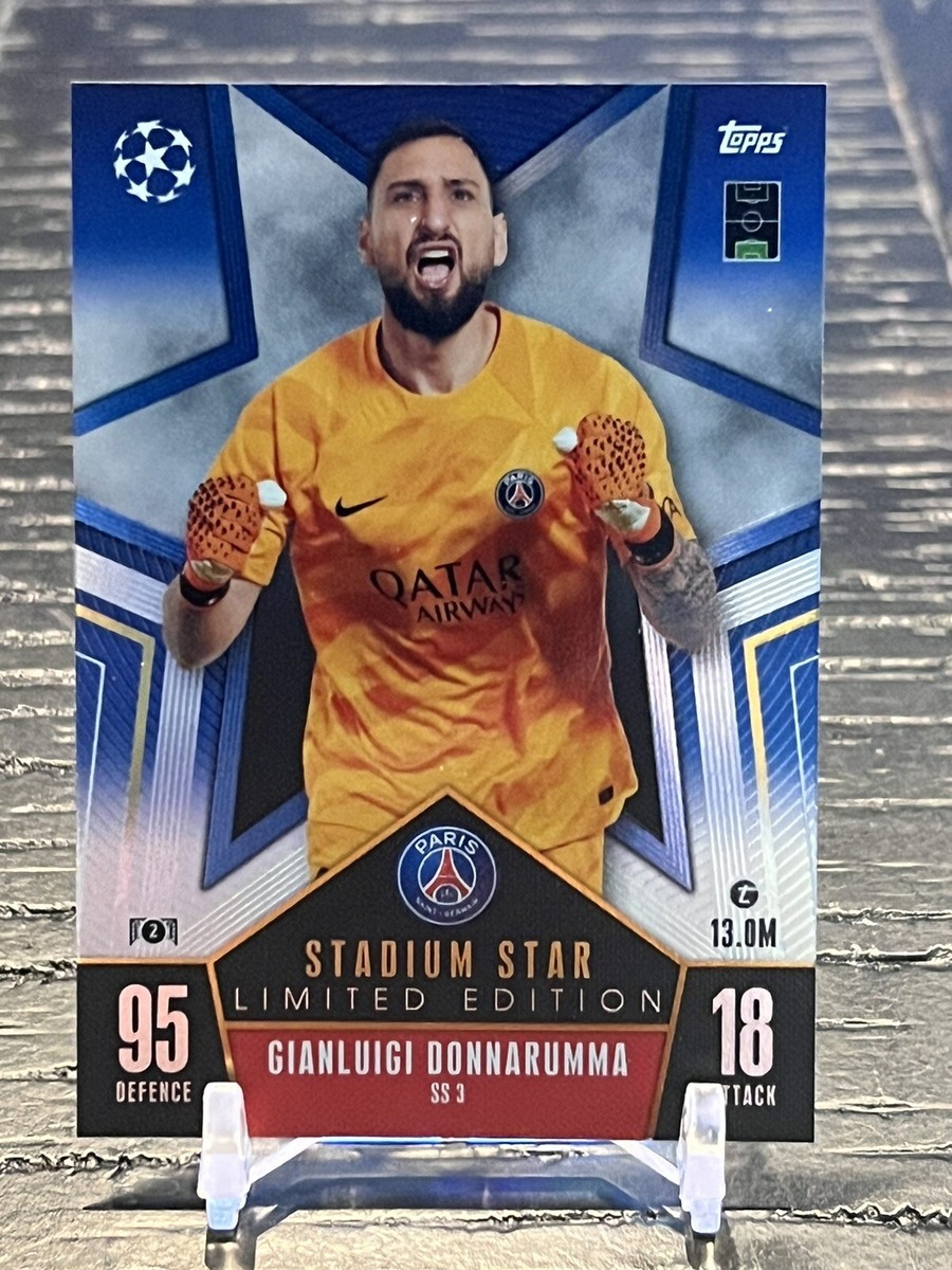 Carte Topps Donnarumma /50 - PSG Paris Saint-Germain, Numbered Black