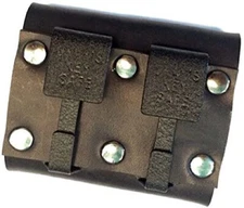 Okay's Key Safe Black, Top Grain Leather Key Holder (Double Clip) Free shipping!