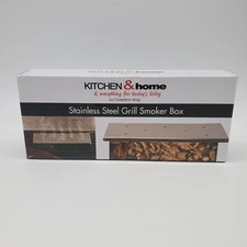 Stainless Steel Grill Smoker Box Kitchen And Home By Charleston Wrap BBQ Sealed 