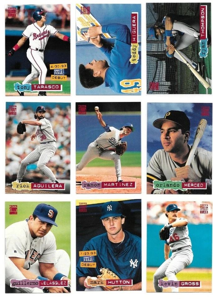 1994 Topps Stadium Club Baseball Trading Cards / You Choose #s 251 - 500 / mb8 - Image 2 of 4