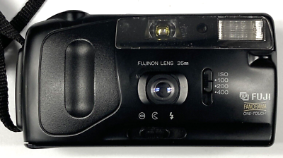 FUJI FILM  panorama MO OP フィルムコンパクトカメラ Fuji Panorama Mo Op OneTouch Black Compact Film 35mm Camera | eBay