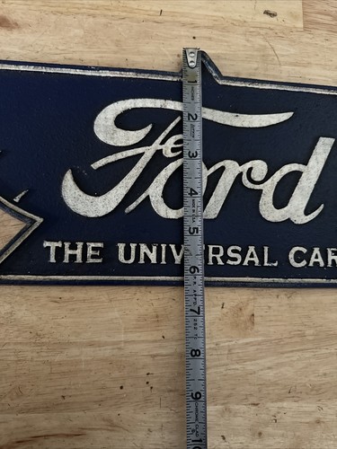 Letrero de placa Henry Ford pátina Hotrod Mustang F150 auto camión hierro fundido 14" - Imagen 6 de 11