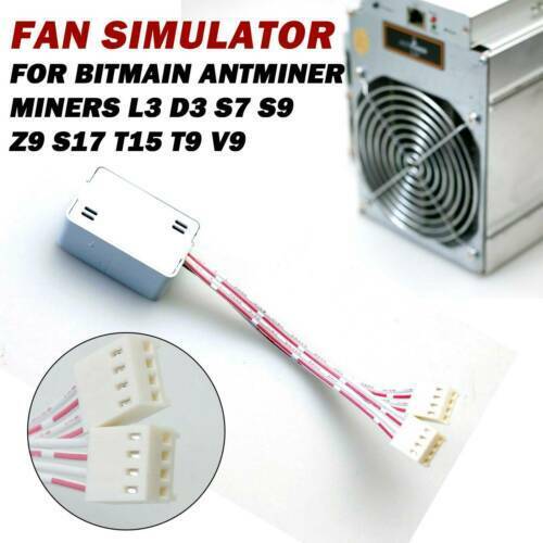 2X Miner Fan Simulator Dummy Fan Simulator for Bitmain Antminer Miners  Mining L3 D3 S7 S9 Z9 S17 T15 T9 V9 