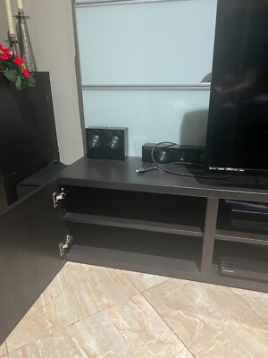  TV Stand - Black Oak modern