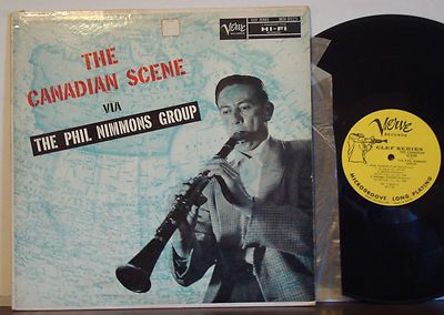 PHIL NIMMONS Canadian Scene RARE EXC 1957 DG VERVE/CLEF LP Jazz TRUMPETER LABEL