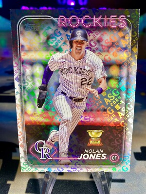 2024 Nolan Jones Topps All-Star Game Foil Stamped Rookie Cup #374 Rockies