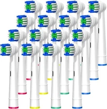 16 Replacement Toothbrush Soft Heads Compatible W/ Braun Oral B Electric    Bx18