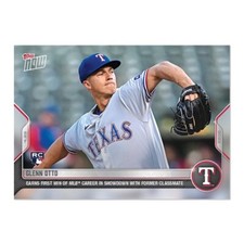 Glenn Otto RC 2022 MLB TOPPS NOW Card 81 Rangers Presale 1st Win
