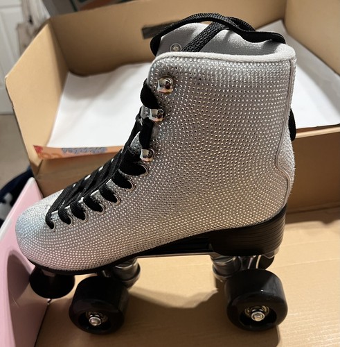 COSMIC SKATES ARCHIE 15 BLING WHITE SIZE US 6 - Picture 11 of 13