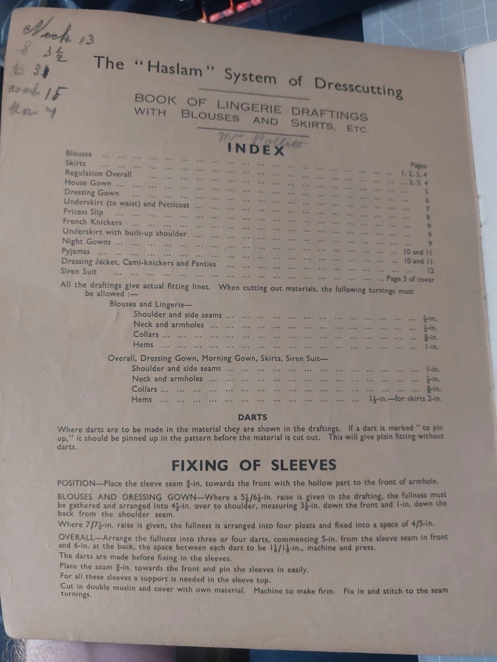 Haslam System Illustrated Book Of Draftings - No 2 Lingerie - Image 4 of 4