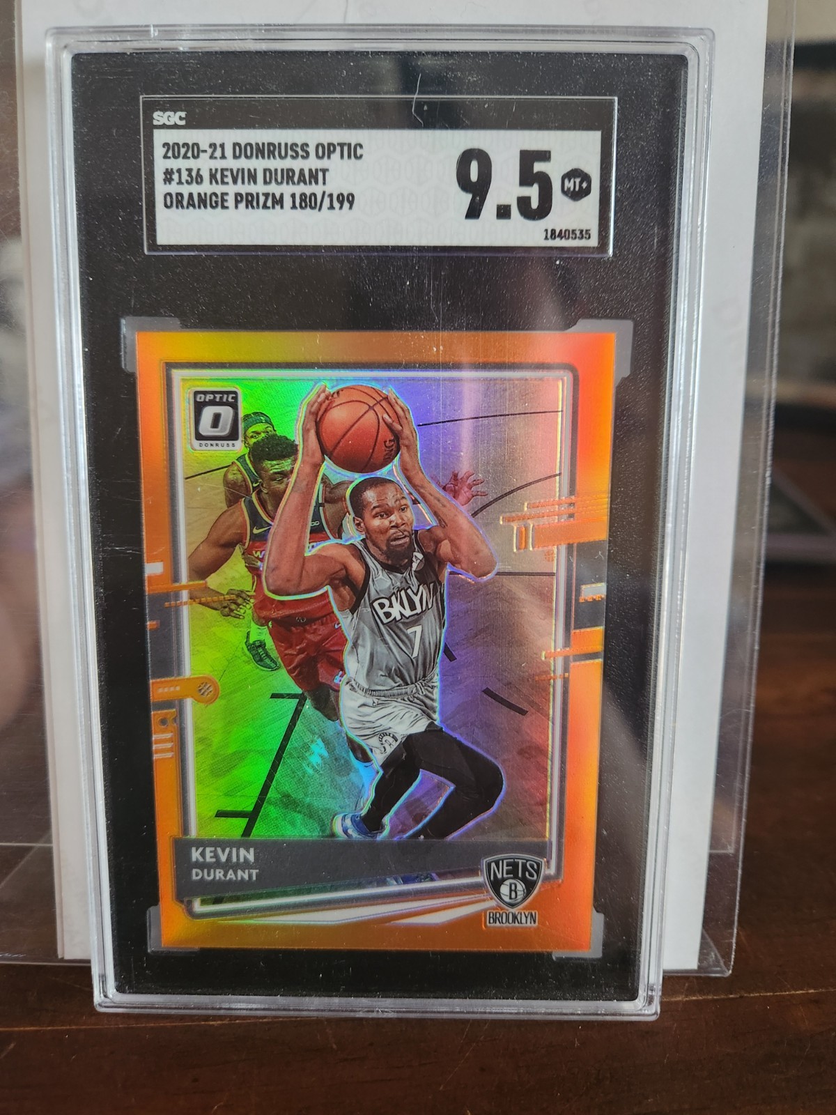 2020-21 Panini Donruss Optic - Kevin Durant #136 Orange Prizm 180 /199