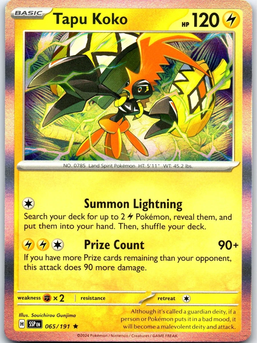 タケノハラン珍品 Tapu Koko 065/191 Deck Exclusives for sale | eBay