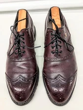 Footjoy Classics Men's Spikeless Wingtip Golf Shoes Size 9.5 C.Burgundy 55814 