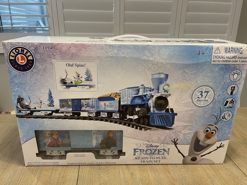 Juego Lionel Train Disney Frozen listo para jugar - 711940 37 piezas con giros Olaf | Condition: New