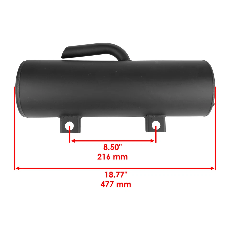Complete Exhaust Muffler w/ Gasket fits Polaris Ranger 500 2x4 2005 2006 - 2009 - Image 2 of 4