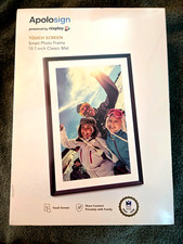 Apolosign Smart Photo Frame Powered By Nixplay 10.1" Classic Mat, Touch Screen