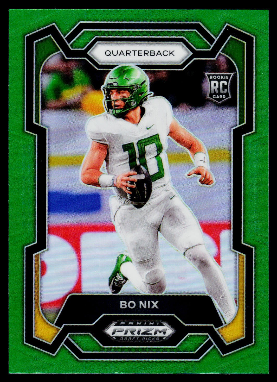Bo Nix 2024 Panini Prizm Draft Picks #105 Green