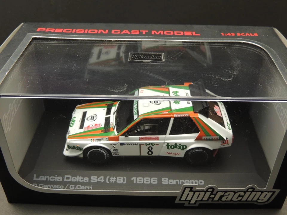 1/43 Lancia Delta S4 Totip HPI RACING Rally Sanremo Italy 1986 #8 D.Cerrato - Immagine 2 di 4