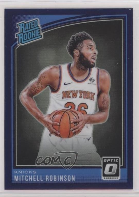 2018 Panini Donruss Optic Rated Rookie Purple Prizm Mitchell Robinson #163 13c1