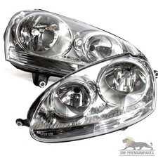 Halogen Scheinwerfer SET Links Rechts Klarglas passt für VW Jetta Golf 5 03-08