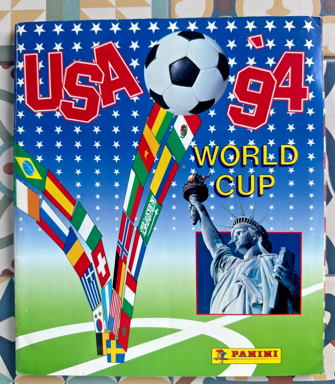 ALBUM WORLD CUP PANINI USA 94 1994 COMPLETO CEDOLA OTTIMO MARADONA RARO