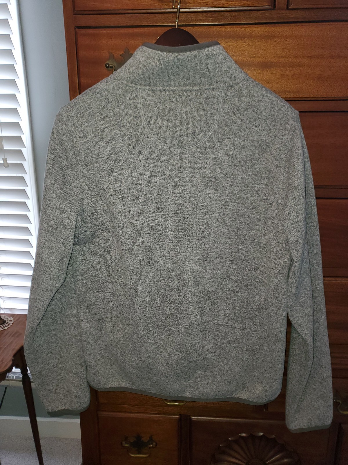 LL Bean Better Sweater Quarter Snap Button Pullov… - image 5