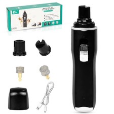 Tife Dog Nail Grinder,2 Speed Electric Rechargeable Dog Nail Trimmer,Quiet an...