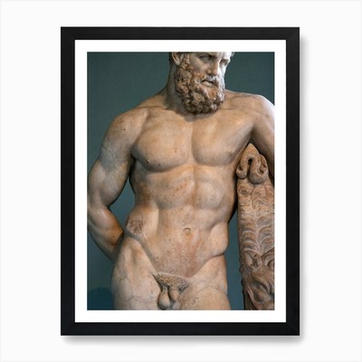 Antike römische Statue griechische Mythologie gerahmt Wandbild Poster Leinwanddruck Bild